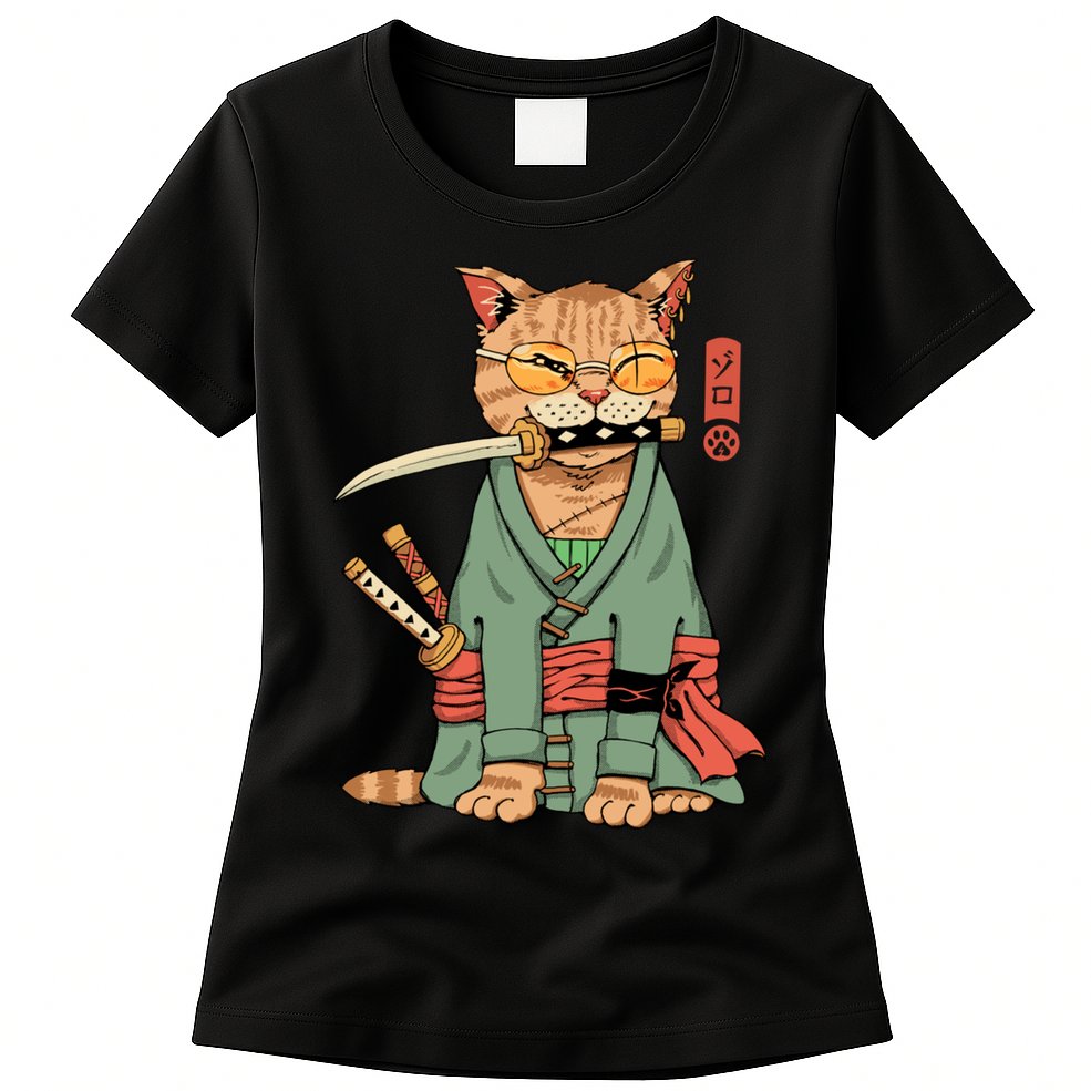 Vincent Trinidad Art Zoro Cat Warrior Womens T-Shirt
