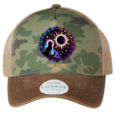 View Totality April 8 2024 Astronomy Cat Lover Solar Eclipse Legacy Tie Dye Trucker Hat