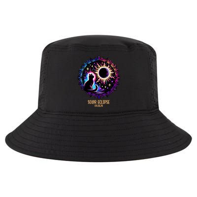 View Totality April 8 2024 Astronomy Cat Lover Solar Eclipse Cool Comfort Performance Bucket Hat