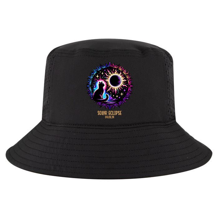 View Totality April 8 2024 Astronomy Cat Lover Solar Eclipse Cool Comfort Performance Bucket Hat