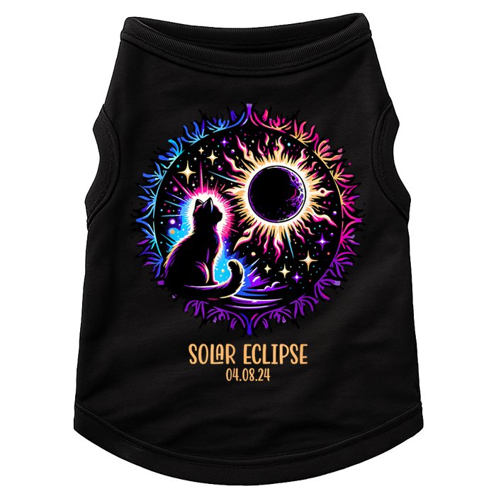 View Totality April 8 2024 Astronomy Cat Lover Solar Eclipse Doggie Tank
