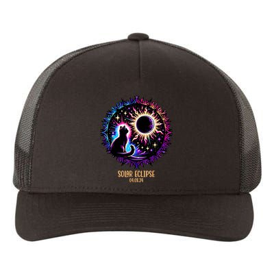 View Totality April 8 2024 Astronomy Cat Lover Solar Eclipse Yupoong Adult 5-Panel Trucker Hat