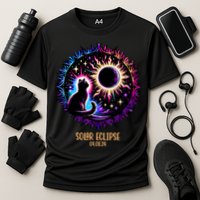 View Totality April 8 2024 Astronomy Cat Lover Solar Eclipse Performance Shirt
