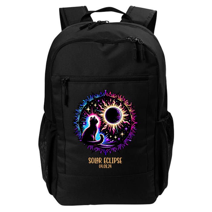 View Totality April 8 2024 Astronomy Cat Lover Solar Eclipse Backpack