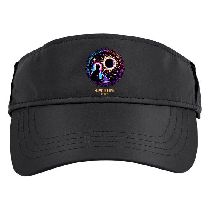 View Totality April 8 2024 Astronomy Cat Lover Solar Eclipse Adult Drive Performance Visor