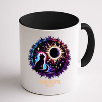View Totality April 8 2024 Astronomy Cat Lover Solar Eclipse Mug