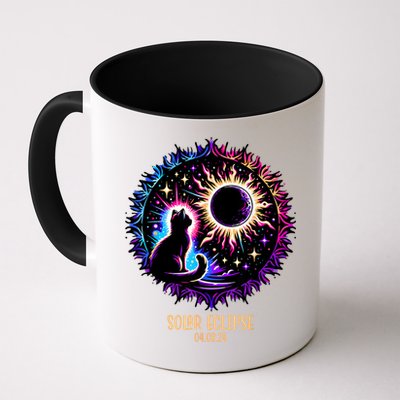 View Totality April 8 2024 Astronomy Cat Lover Solar Eclipse Mug