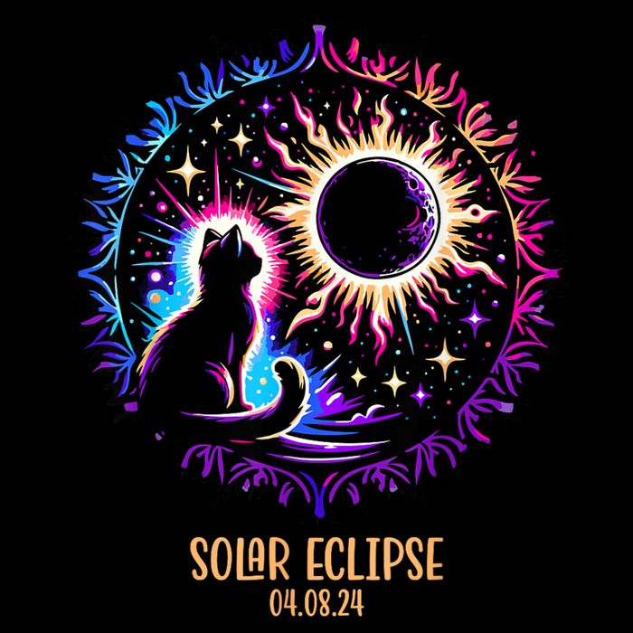 View Totality April 8 2024 Astronomy Cat Lover Solar Eclipse Cooling Performance Long Sleeve Crew