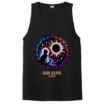 View Totality April 8 2024 Astronomy Cat Lover Solar Eclipse PosiCharge Competitor Tank