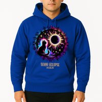 View Totality April 8 2024 Astronomy Cat Lover Solar Eclipse Hoodie