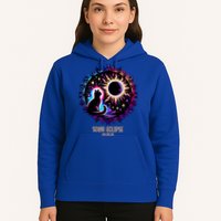 View Totality April 8 2024 Astronomy Cat Lover Solar Eclipse Hoodie