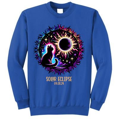 View Totality April 8 2024 Astronomy Cat Lover Solar Eclipse Sweatshirt