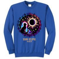 View Totality April 8 2024 Astronomy Cat Lover Solar Eclipse Sweatshirt