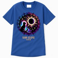 View Totality April 8 2024 Astronomy Cat Lover Solar Eclipse Tall T-Shirt