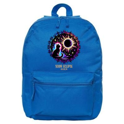 View Totality April 8 2024 Astronomy Cat Lover Solar Eclipse 16 in Basic Backpack