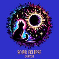 View Totality April 8 2024 Astronomy Cat Lover Solar Eclipse 16 in Basic Backpack
