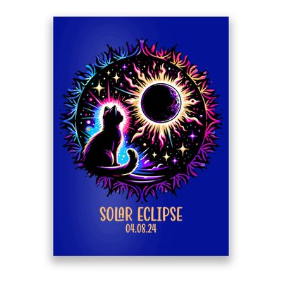 View Totality April 8 2024 Astronomy Cat Lover Solar Eclipse Poster