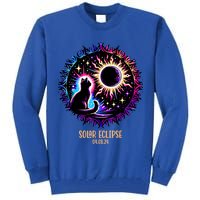 View Totality April 8 2024 Astronomy Cat Lover Solar Eclipse Tall Sweatshirt