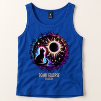 View Totality April 8 2024 Astronomy Cat Lover Solar Eclipse Tank Top