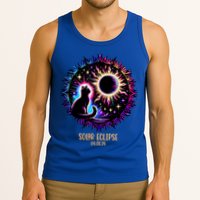 View Totality April 8 2024 Astronomy Cat Lover Solar Eclipse Tank Top