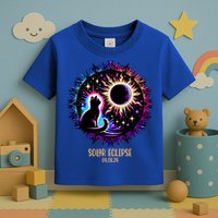 View Totality April 8 2024 Astronomy Cat Lover Solar Eclipse Toddler T-Shirt