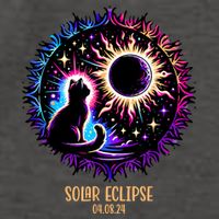 View Totality April 8 2024 Astronomy Cat Lover Solar Eclipse Vector Backpack