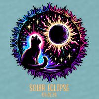 View Totality April 8 2024 Astronomy Cat Lover Solar Eclipse Sueded Cloud Jersey T-Shirt