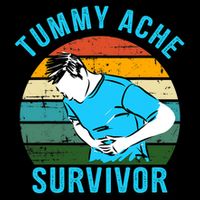 Vintage Tummy Ache Survivor Design Bucket Hat