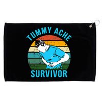 Vintage Tummy Ache Survivor Design Grommeted Golf Towel