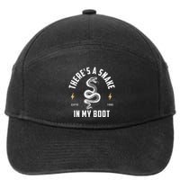 Vintage ThereS A Snake In My Boot Estd 1995 Meme Snake 7-Panel Snapback Hat