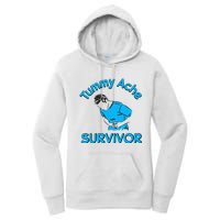 Vintage Tummy Ache Survivor Stomachache IBS Funny Men Women Women's Pullover Hoodie