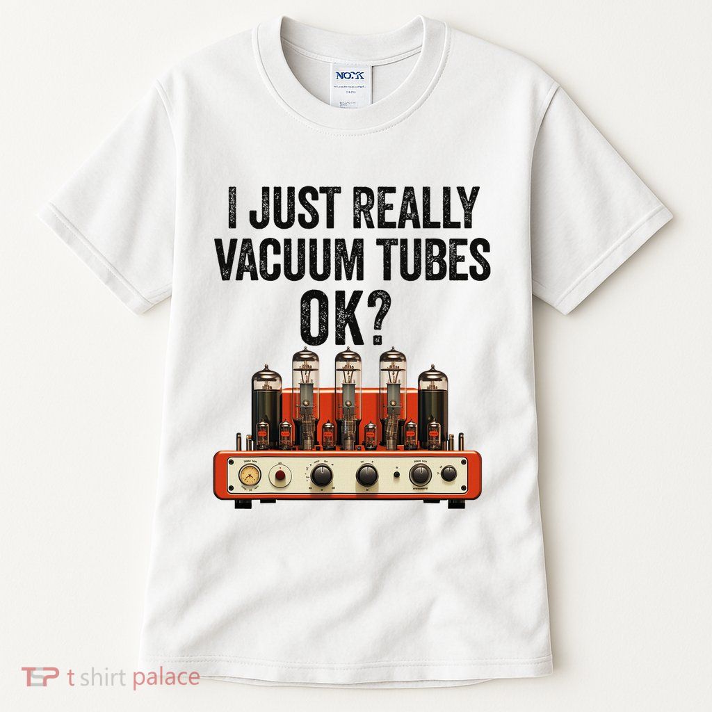 Vacuum Tube Amp Amplifier Analog Audio Electron Valve Guitar Tall T-Shirt