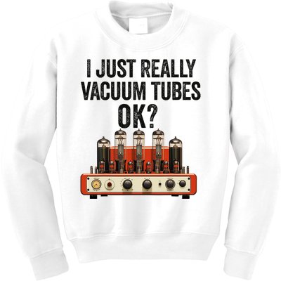 Vacuum Tube Amp Amplifier Analog Audio Electron Valve Guitar Kids Sweatshirt