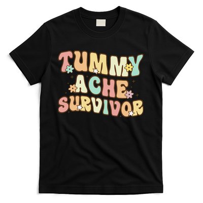 Vintage Tummy Ache Survivor Retro T-Shirt