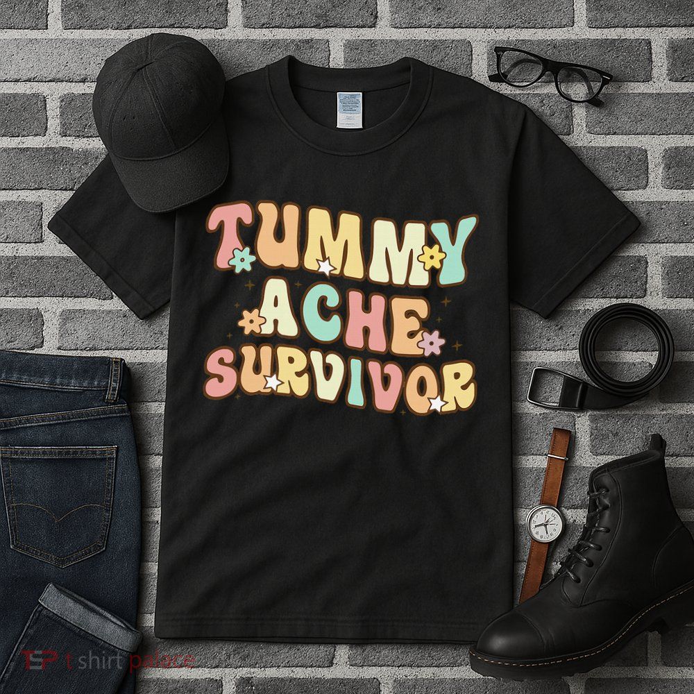 Vintage Tummy Ache Survivor Retro Tall T-Shirt