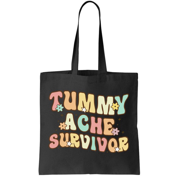 Vintage Tummy Ache Survivor Retro Tote Bag