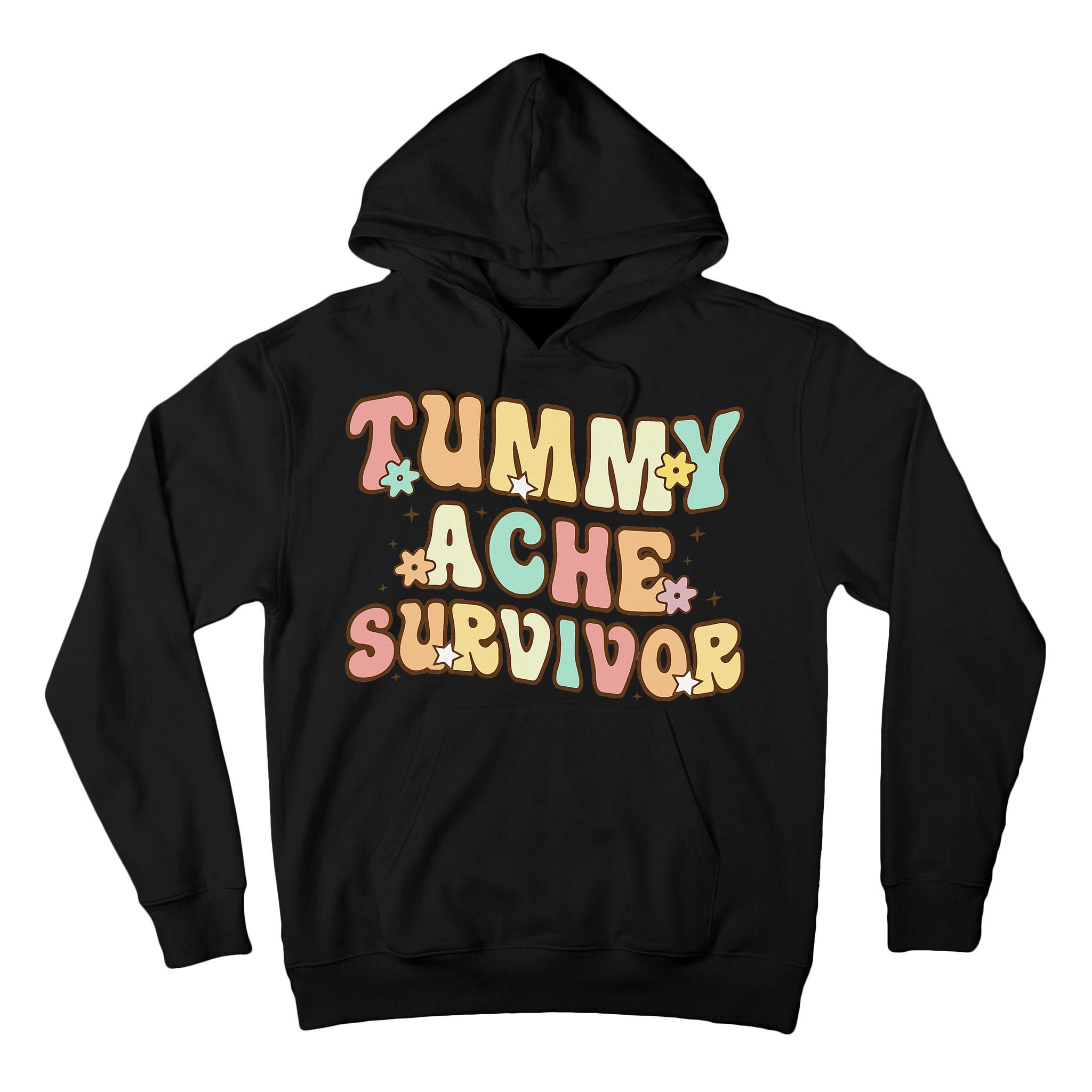 Vintage Tummy Ache Survivor Retro Tall Hoodie