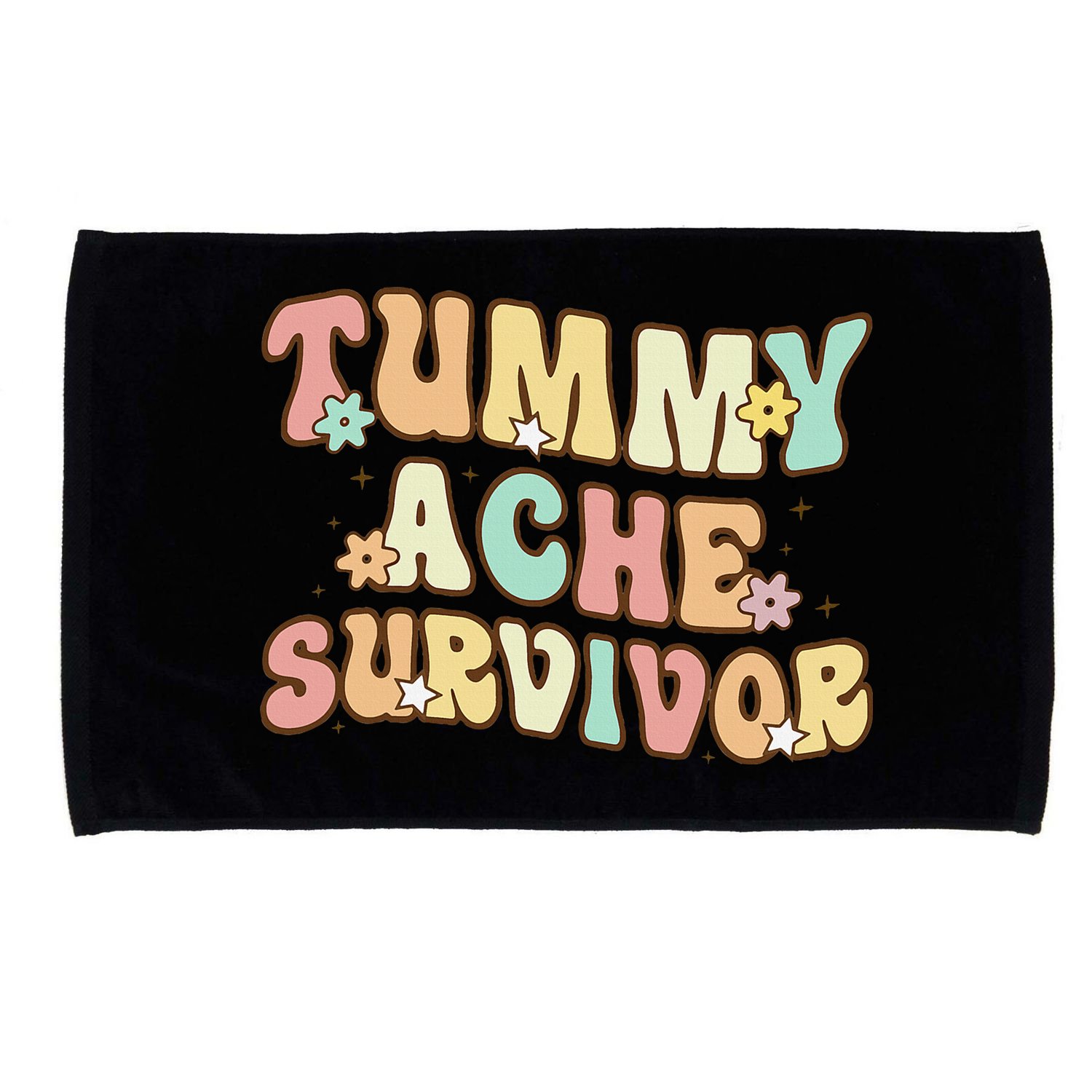 Vintage Tummy Ache Survivor Retro Microfiber Hand Towel