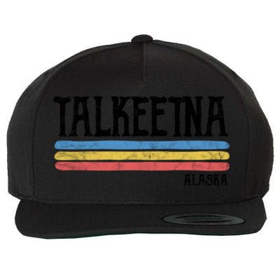 Vintage Talkeetna Alaska Ak Souvenir Gift Wool Snapback Cap