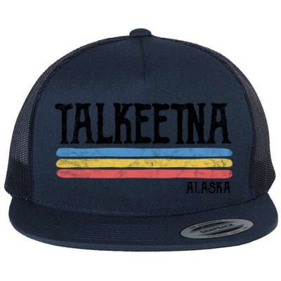 Vintage Talkeetna Alaska Ak Souvenir Gift Flat Bill Trucker Hat