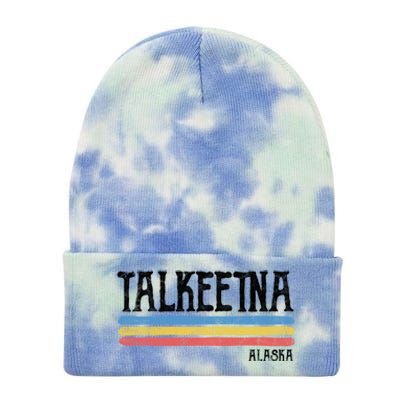 Vintage Talkeetna Alaska Ak Souvenir Gift Tie Dye 12in Knit Beanie