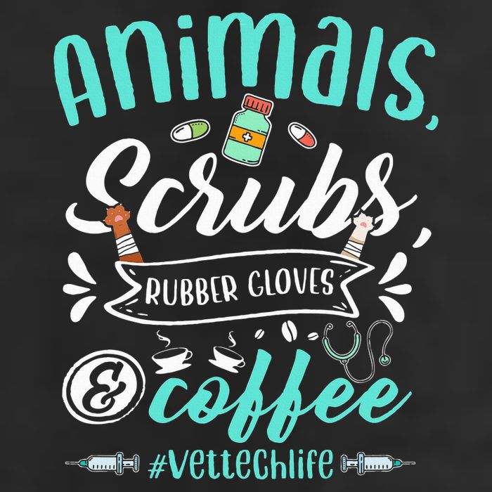 Veterinary Technician Animals Scrubs And Coffee Vet Tech 11oz C Handle Ceramic Mug