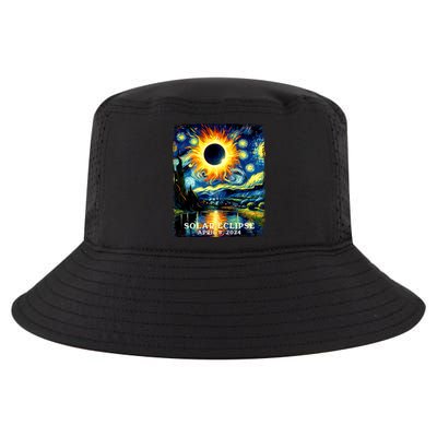 View Totality April 8 2024 Graphic Art Print Solar Eclipse Cool Comfort Performance Bucket Hat