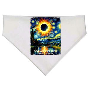 View Totality April 8 2024 Graphic Art Print Solar Eclipse USA-Made Doggie Bandana