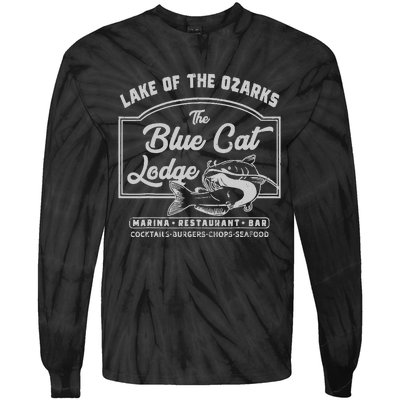 Vintage The Blue Cat Lodge Lake Of The Ozarks Tie-Dye Long Sleeve Shirt