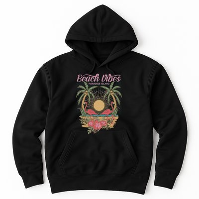 Vintage Tropical Beach Vibes Paradise Island Hoodie
