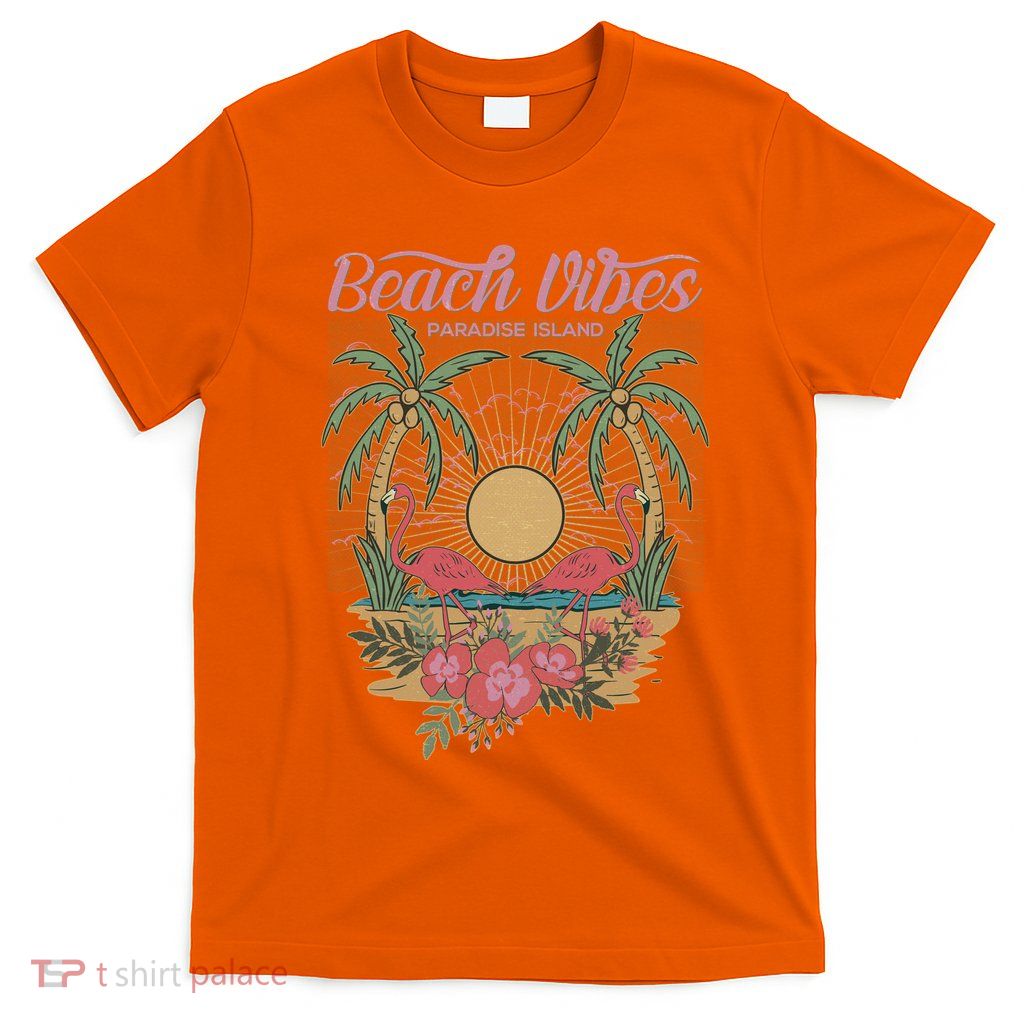 Vintage Tropical Beach Vibes Paradise Island T-Shirt