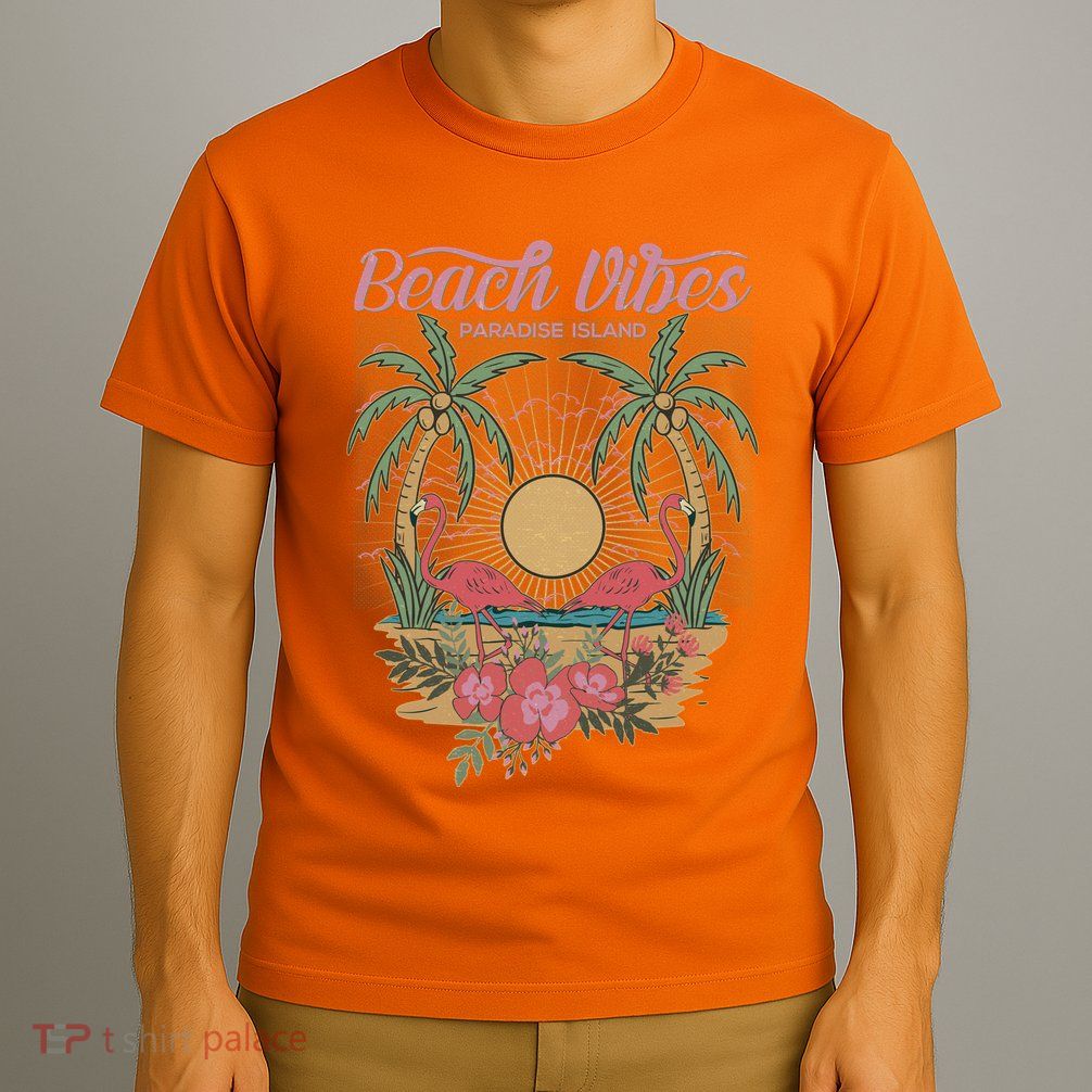 Vintage Tropical Beach Vibes Paradise Island T-Shirt