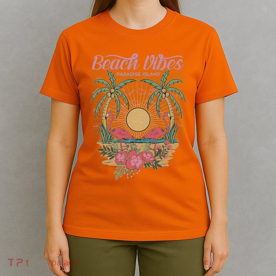 Vintage Tropical Beach Vibes Paradise Island T-Shirt