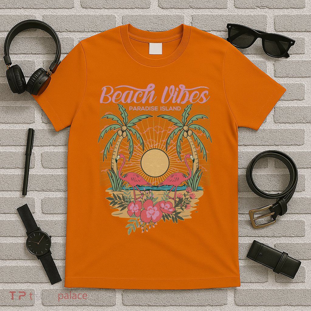 Vintage Tropical Beach Vibes Paradise Island T-Shirt